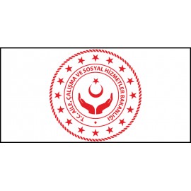 Aile, Çalışma ve Sosyal Hizmetler Bakanlığı Bayrağı (Yeni Logo) 70x105cm